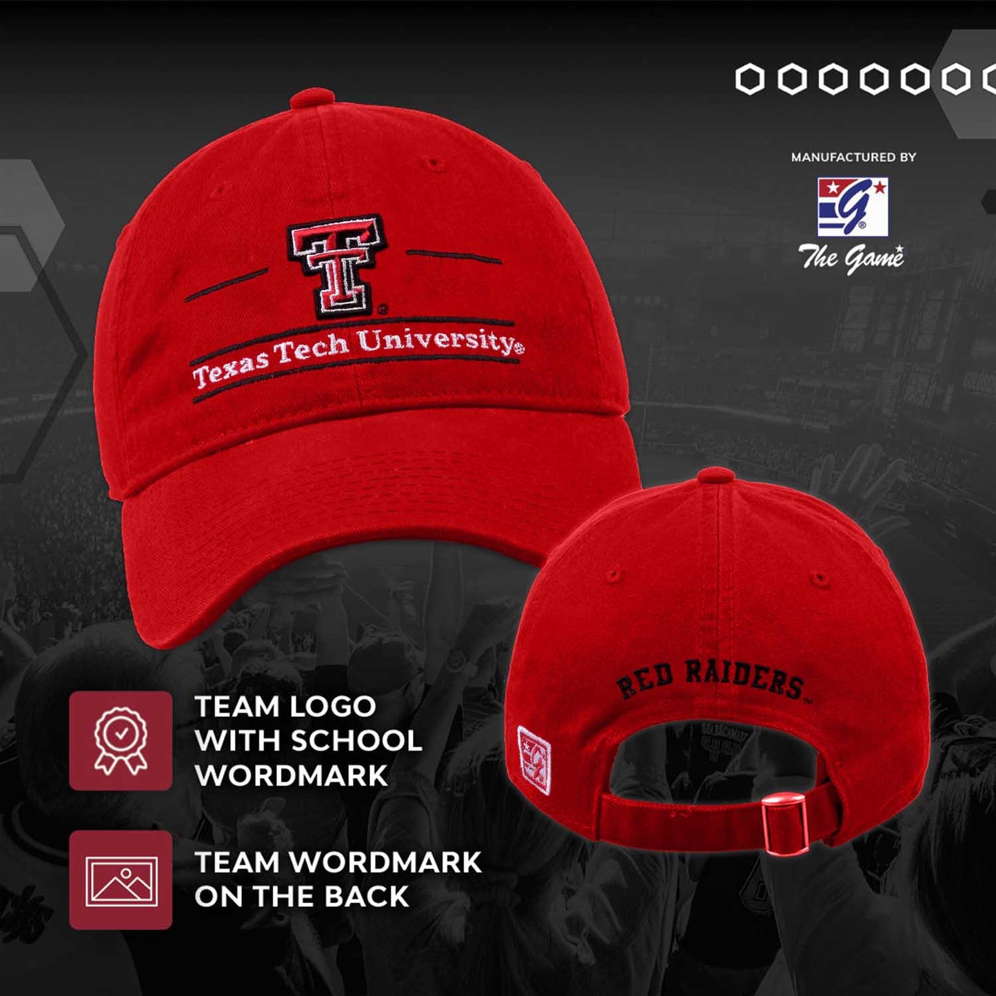 Texas Tech Red Raiders NCAA Adult Bar Hat - Red