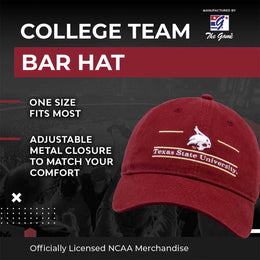 Texas State Bobcats NCAA Adult Bar Hat - Maroon