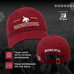 Texas State Bobcats NCAA Adult Bar Hat - Maroon