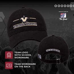 Vanderbilt Commodores NCAA Adult Bar Hat - Black