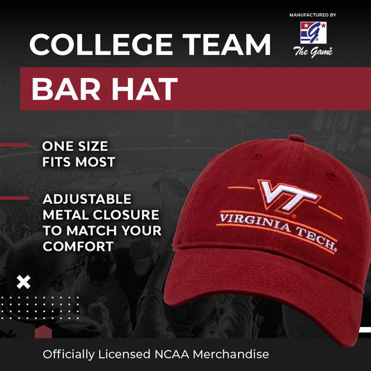 Virginia Tech Hokies NCAA Adult Bar Hat - Maroon
