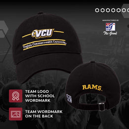 VCU Rams NCAA Adult Bar Hat - Black