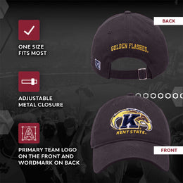 Kent State Golden Flashes NCAA Adult Relaxed Fit Logo Hat - Navy