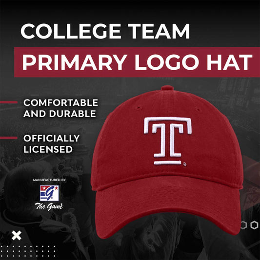 Temple Owls NCAA Adult Relaxed Fit Logo Hat - Cardinal