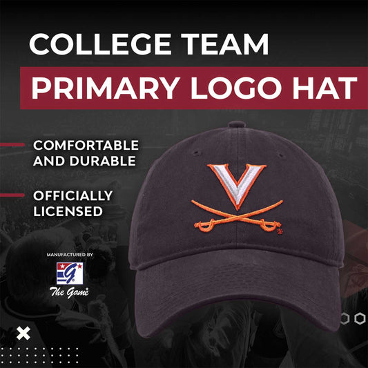 Virginia Cavaliers NCAA Adult Relaxed Fit Logo Hat - Navy