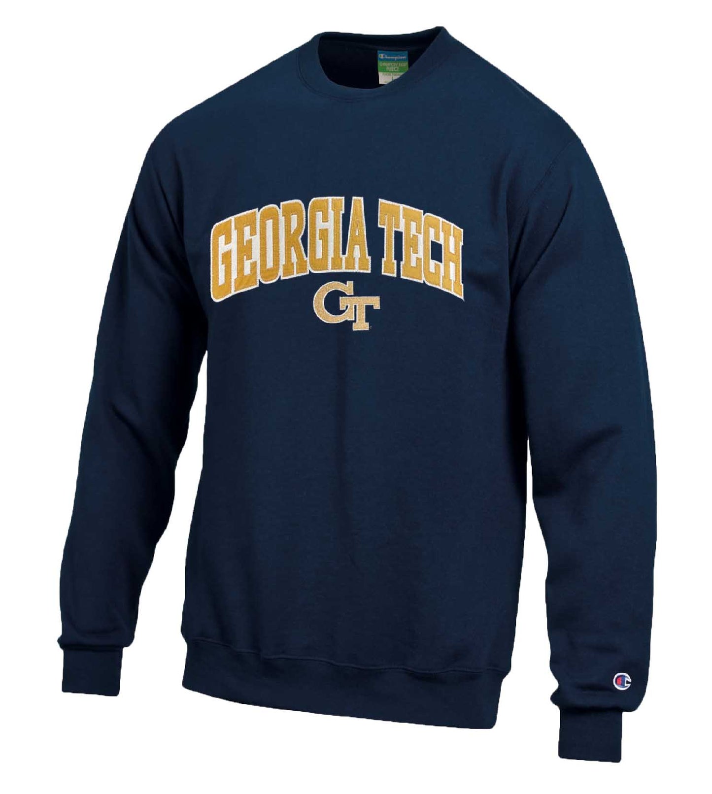 Georgia Tech Yellowjackets Adult Tackle Twill Crewneck - Navy