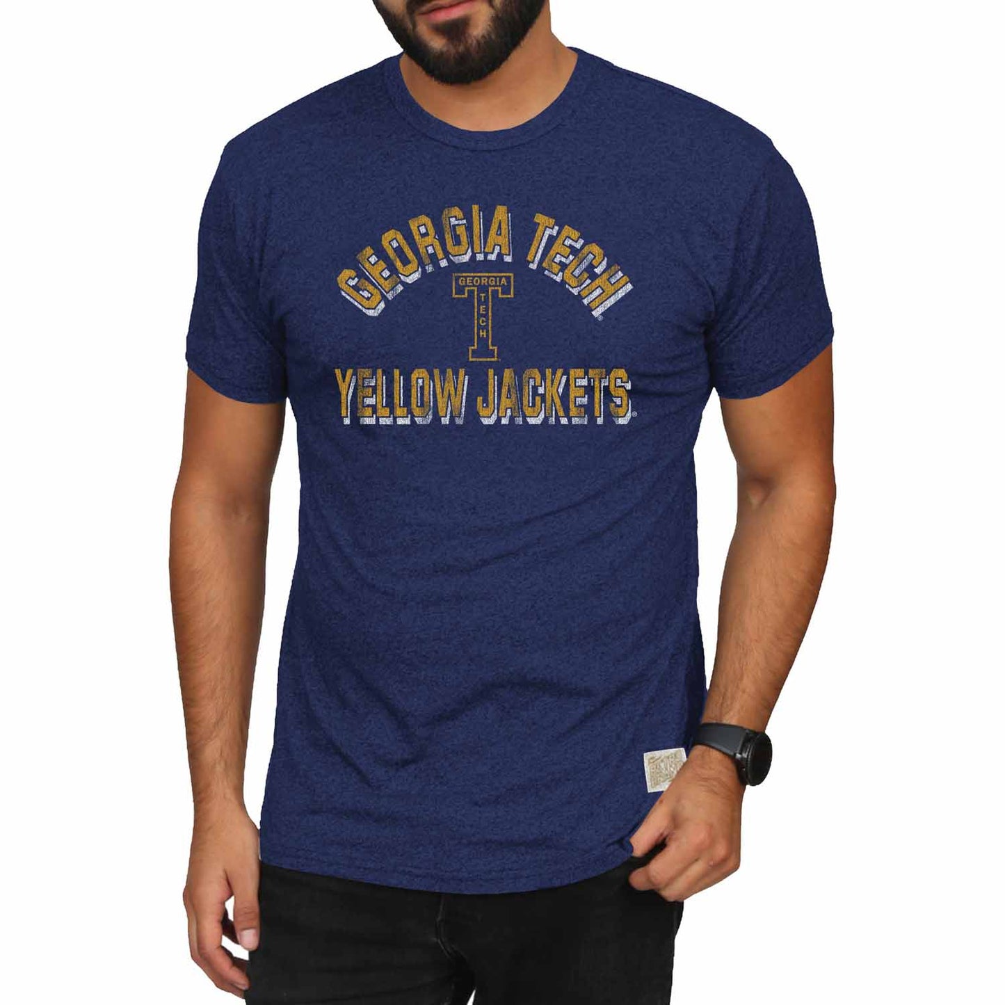 Georgia Tech Yellowjackets Adult College Team Color T-Shirt - Navy