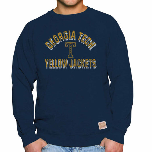 Georgia Tech Yellowjackets Adult University Crewneck - Navy