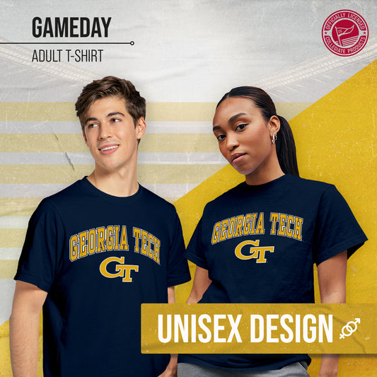 Georgia Tech Yellowjackets NCAA Adult Gameday Cotton T-Shirt - Navy