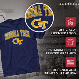 Georgia Tech Yellowjackets NCAA Adult Gameday Cotton T-Shirt - Navy