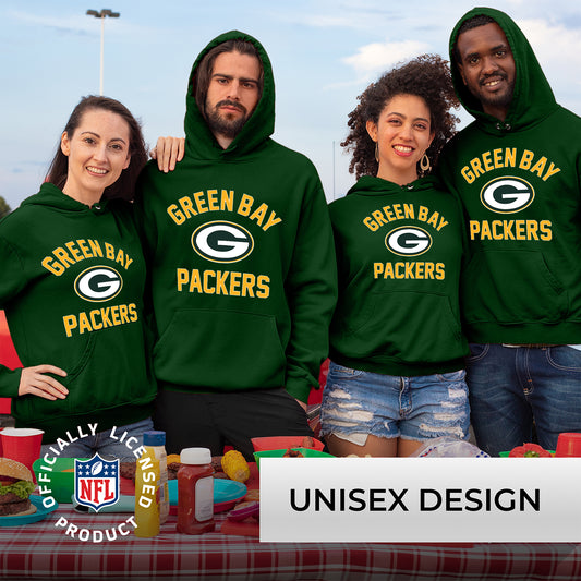 Green Bay Packers NFL Adult Gameday Hooded Sweatshirt - Forest Green