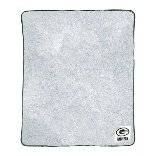 Green Bay Packers NFL Silk Touch Sherpa Throw Blanket - Green