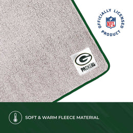 Green Bay Packers NFL Silk Touch Sherpa Throw Blanket - Green