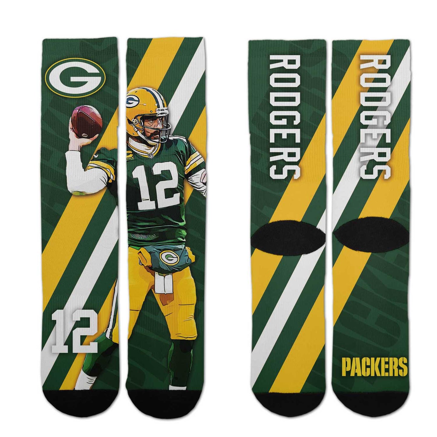Green Bay Packers NFL Adult Player Stripe Sock - Green #12