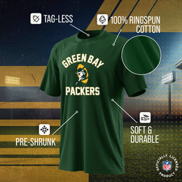 Green Bay Packers NFL Adult Retro Gameday Unisex T-Shirt - Forest Green
