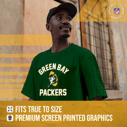 Green Bay Packers NFL Adult Retro Gameday Unisex T-Shirt - Forest Green