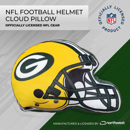 Green Bay Packers NFL Helmet Football Super Soft Plush Pillow - Yellow