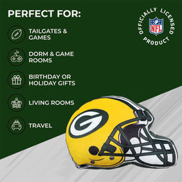 Green Bay Packers NFL Helmet Football Super Soft Plush Pillow - Yellow