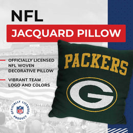 Green Bay Packers NFL Decorative Football Throw Pillow - Green