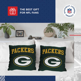 Green Bay Packers NFL Decorative Football Throw Pillow - Green