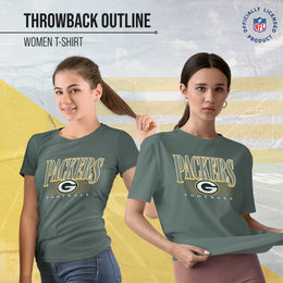 Green Bay Packers NFL Womens Overtime Blueprint Tag-Less T-Shirt - Green