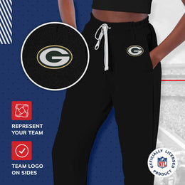 Green Bay Packers NFL Women's Phase Jogger Pants - Black