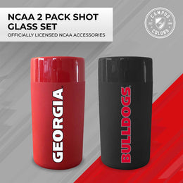 Georgia Bulldogs College and University 2-Pack Shot Glasses - Team Color