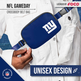 New York Giants NFL Gameday On The Move Crossbody Belt Bag - Royal