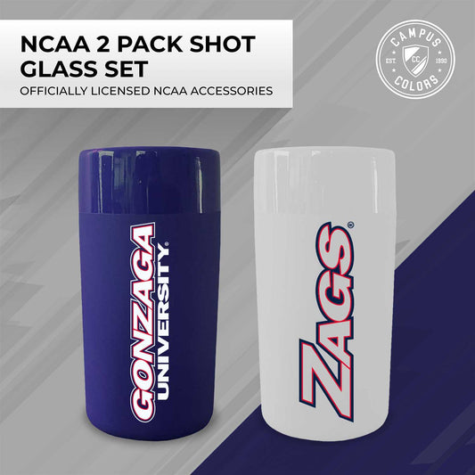 Gonzaga Bulldogs College and University 2-Pack Shot Glasses - Team Color
