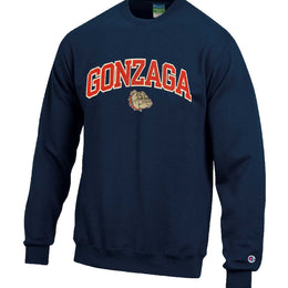 Gonzaga Bulldogs Adult Tackle Twill Crewneck - Navy