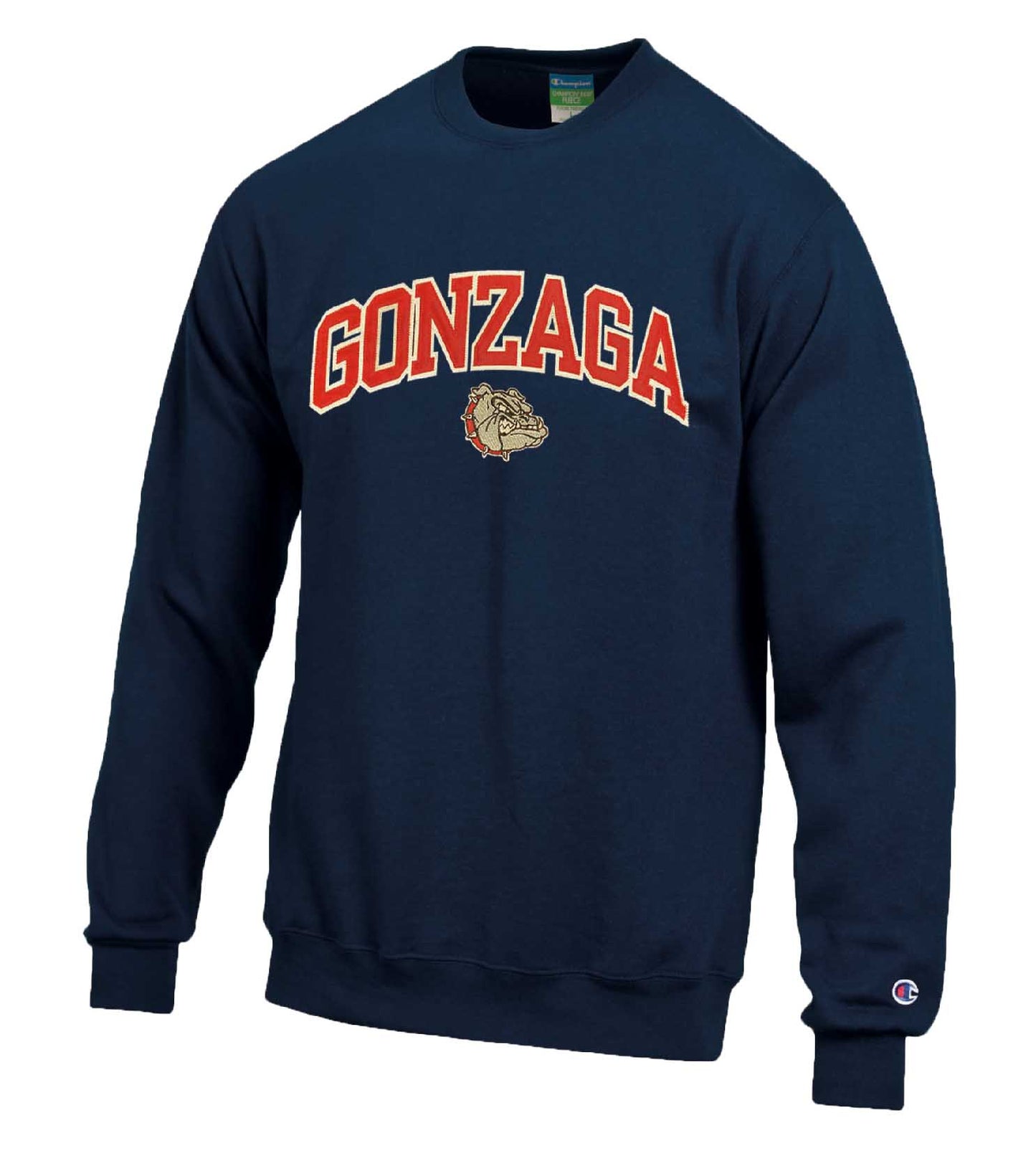 Gonzaga Bulldogs Adult Tackle Twill Crewneck - Navy