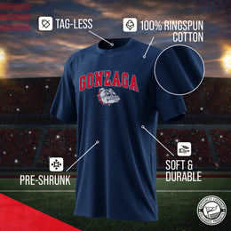 Gonzaga Bulldogs NCAA Adult Gameday Cotton T-Shirt - Navy