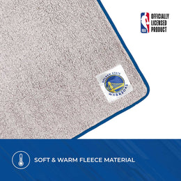 Golden State Warriors NBA Silk Touch Sherpa Throw Blanket - Blue