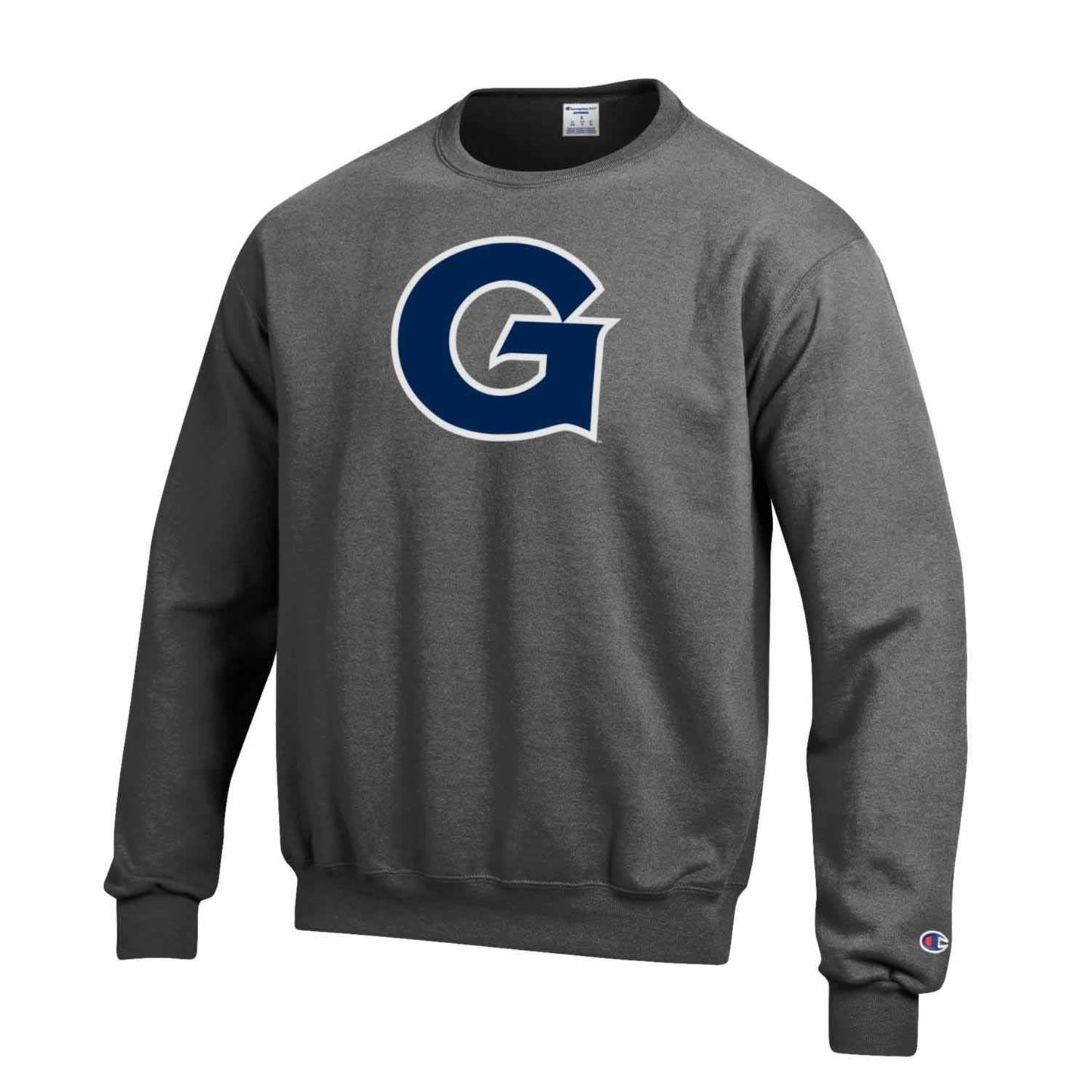 Georgetown Hoyas Adult Mascot Fleece Crewneck - Charcoal