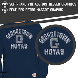 Georgetown Hoyas Adult University Crewneck - Navy