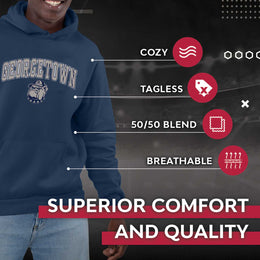 Georgetown Hoyas Adult Arch & Logo Soft Style Gameday Hooded Sweatshirt - Navy