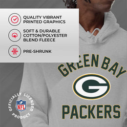 Green Bay Packers NFL Adult Gameday Hooded Sweatshirt - Gray