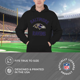 Baltimore Ravens NFL Adult Gameday Hooded Sweatshirt - Black