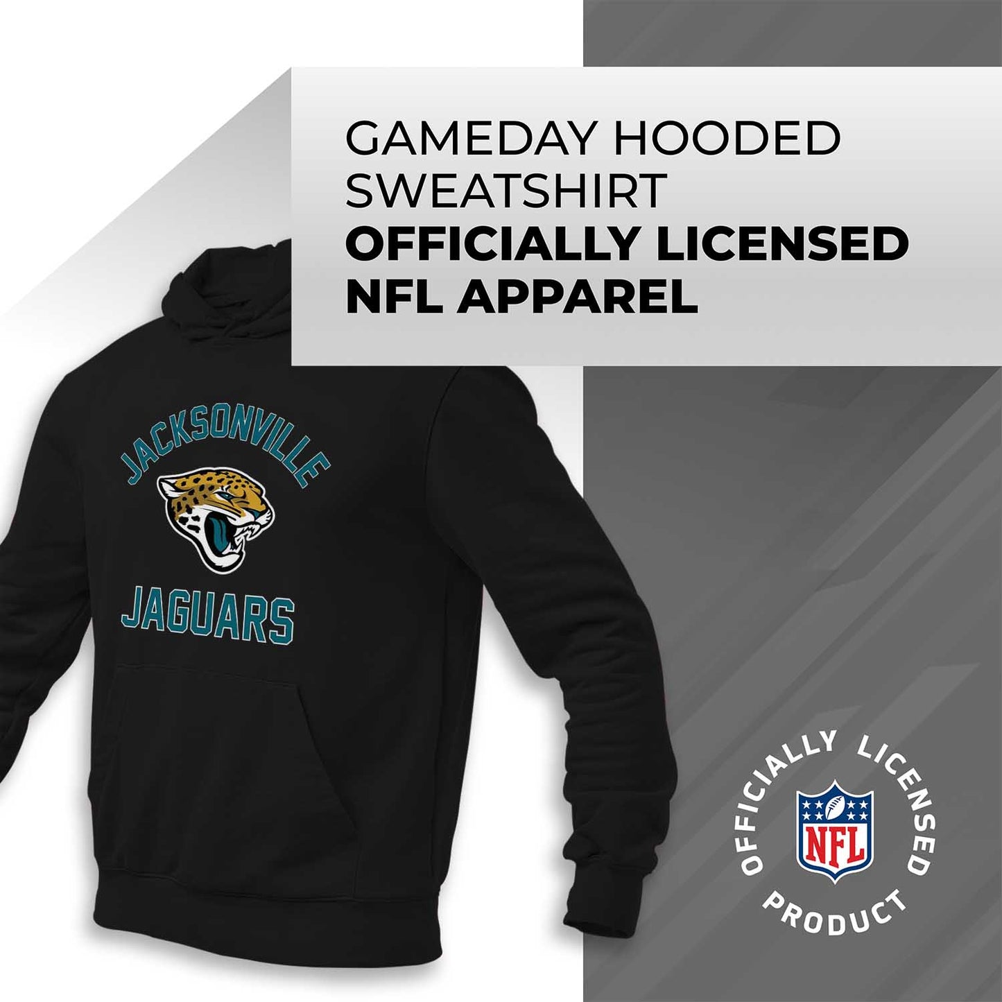 Jacksonville Jaguars NFL Adult Gameday Hooded Sweatshirt - Black