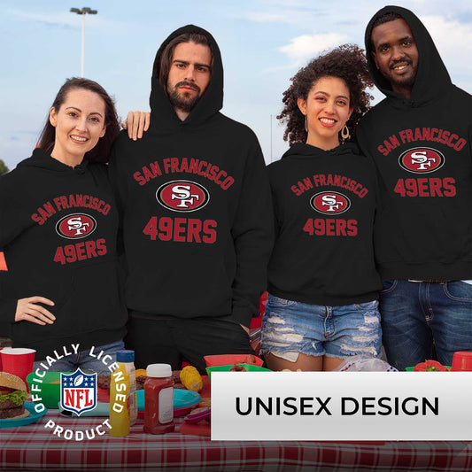 San Francisco 49ers NFL Adult Gameday Hooded Sweatshirt - Black