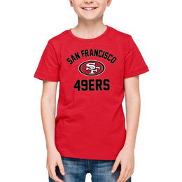 San Francisco 49ers NFL Youth Gameday Football T-Shirt - Red