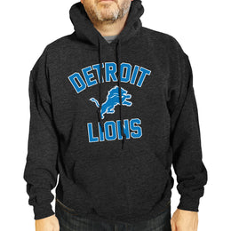 Detroit Lions NFL Gameday Adult Hooded Sweatshirt - Heathered Charcoal