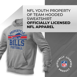 Buffalo Bills NFL Youth Property Of Hooded Sweatshirt - Sport Gray