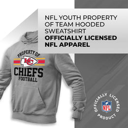 Kansas City Chiefs NFL Youth Property Of Hooded Sweatshirt - Sport Gray