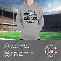 Philadelphia Eagles NFL Youth Property Of Hooded Sweatshirt - Sport Gray