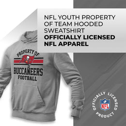 Tampa Bay Buccaneers NFL Youth Property Of Hooded Sweatshirt - Sport Gray