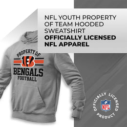 Cincinnati Bengals NFL Youth Property Of Hooded Sweatshirt - Sport Gray