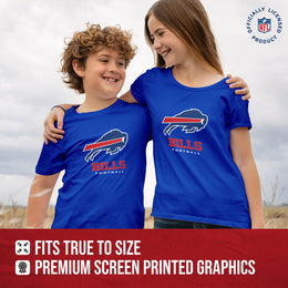 Buffalo Bills Youth NFL Ultimate Fan Logo Short Sleeve T-Shirt - Royal