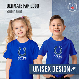 Indianapolis Colts Youth NFL Ultimate Fan Logo Short Sleeve T-Shirt - Royal