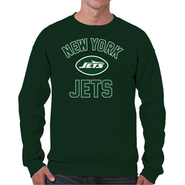 New York Jets NFL Adult Gameday Football Crewneck Sweatshirt - Forest Green